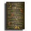 «Camping Rules Blackboard Birds» par Jean Plout, art mural en métal doré, 12 po x 16 po-132265002