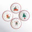 Assorted Holiday Plates - Tree, Car, Candy Cane, Presents (Set of 4)