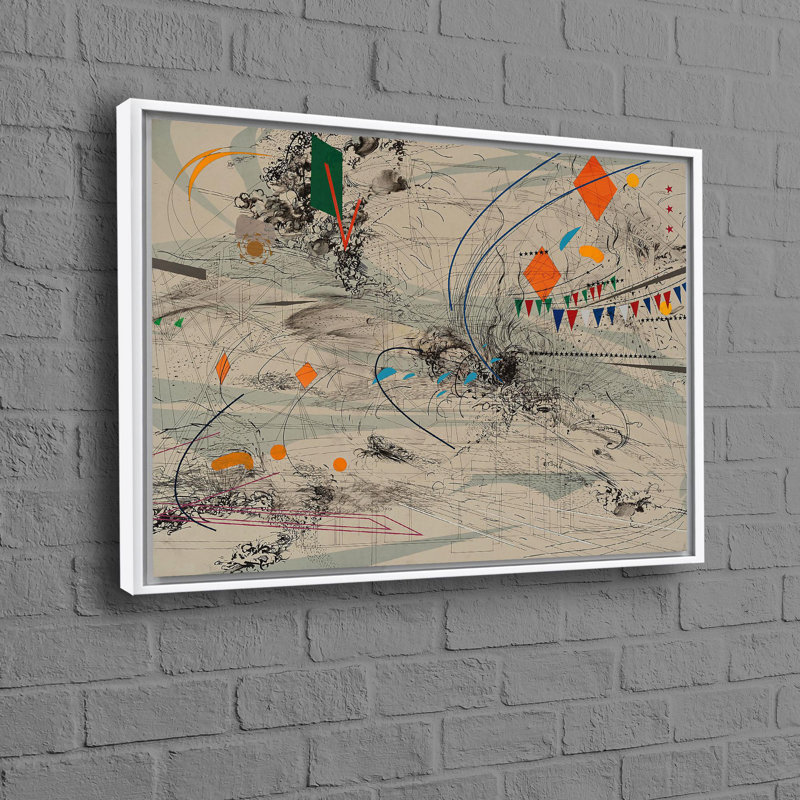 Print on Canvas, 80 cm H x 110 cm W, White Floater Framed
