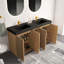 Meuble-lavabo avec lavabo Knotty Oak