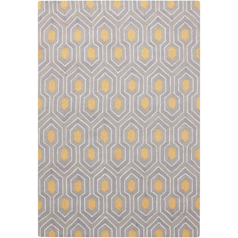 Geometric Indoor Rug, Rectangle 3'4" x 5'