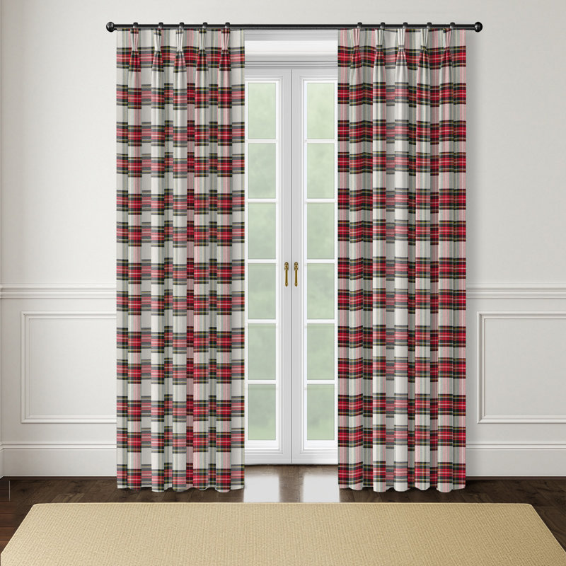 Ensemble de 2 panneaux de rideaux en coton à plis pincés Windsor - 20 x 120, 20x120