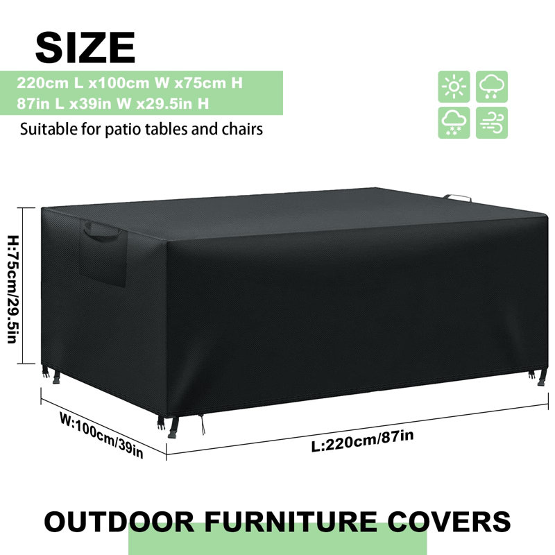 Outdoor Cover, Black