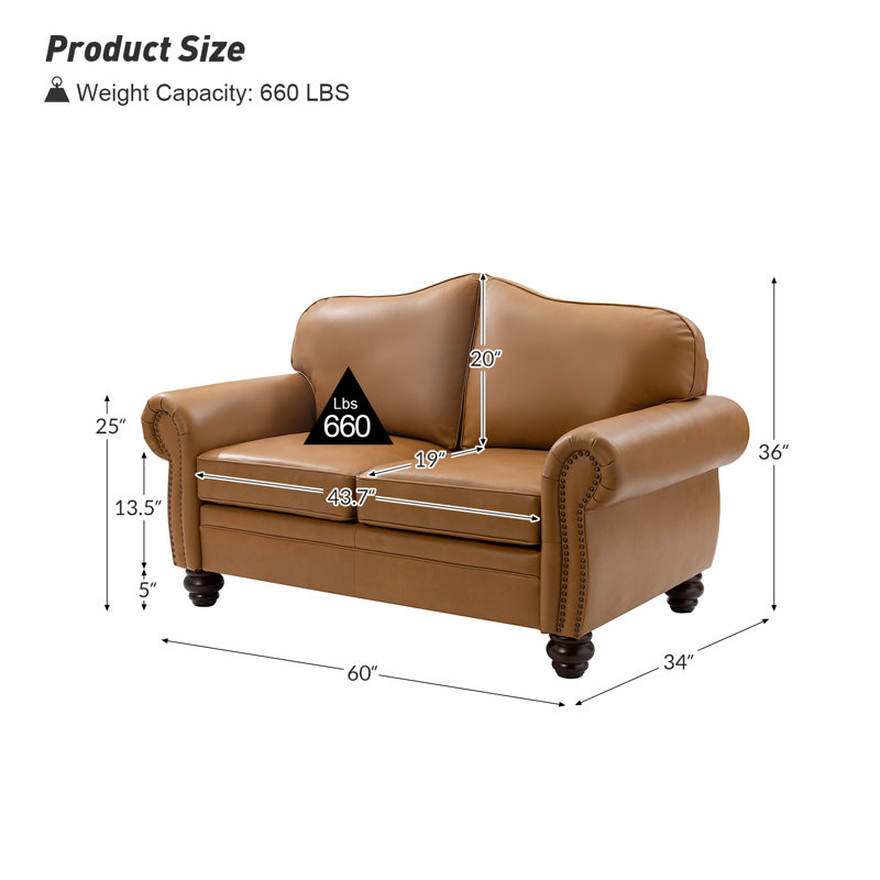 Canapé modulaire de salon en cuir véritable 3 pièces avec repose-pieds en cuir, Chameau