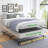 Full Mattress Foundation With Textured Fabric Cover-1196533154