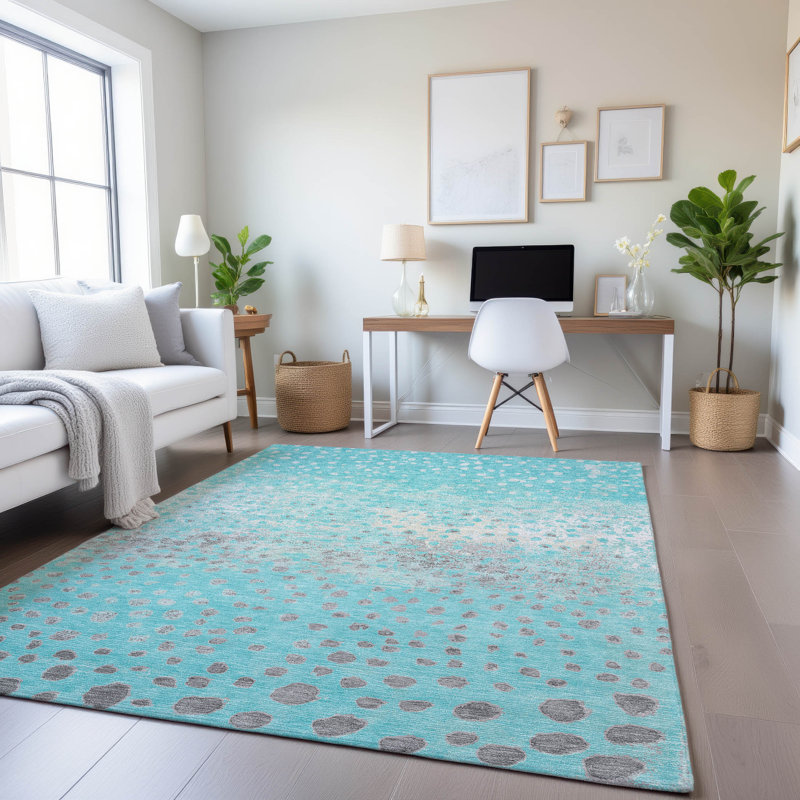 Tapis de qualité supérieure lavable à la machine Kumbhar AMF1366, Rectangle 10 pi x 14 pi