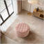 Repose-pieds rond 24 po en velours-570606518