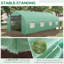 Outsunny 20' X 10' X 7' Walk-In Tunnel Greenhouse With Zippered Mesh Door And 8 Mesh Windows