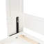 Lit escamotable double avec 2 tiroirs, beige