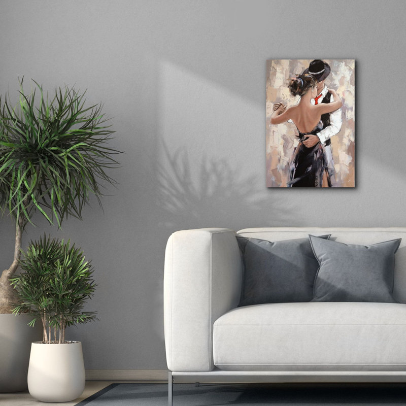 «Tango» par Alexander Gunin, art mural sur toile, H 26 po x l 18 po x P 1,25 po