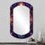 Mystical Mandalas - Boho Mandala, miroir mural cylindrique, miroir décoratif asymétrique doré-107247342