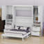 Lit escamotable Murphy avec placard, tiroirs et tablettes-1991649206-1991649207