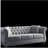 80" Chesterfield Sofa Grey Velvet for Living Room, 3 Seater Sofa Tufted Couch with Rolled Arms and Nailhead-545109621