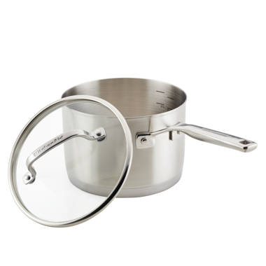 Kitchenaid 3-ply Base Stainless Steel 8qt Stockpot With Lid : Target