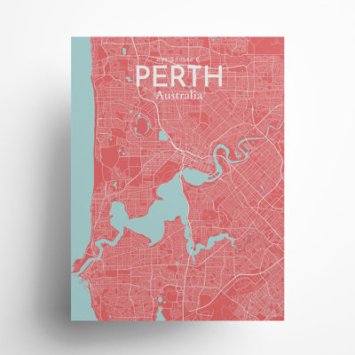 «Perth City Map», impression