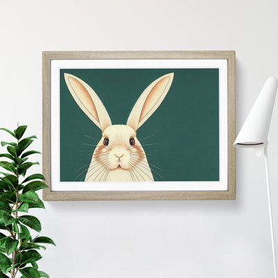 The Face Of A Rabbit Framed Print