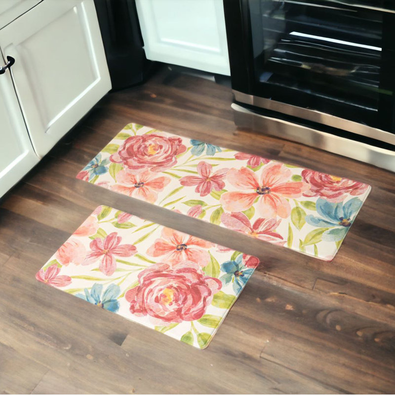 Shull Geometric Water Resistant Anti-Fatigue Non-Skid Kitchen Mat