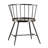 Warner Concrete Veneer Top Dining Table And Low Back Windsor Chairs Set - Full Concrete Veneer Top Table And 4 Finish Chairs-114509599