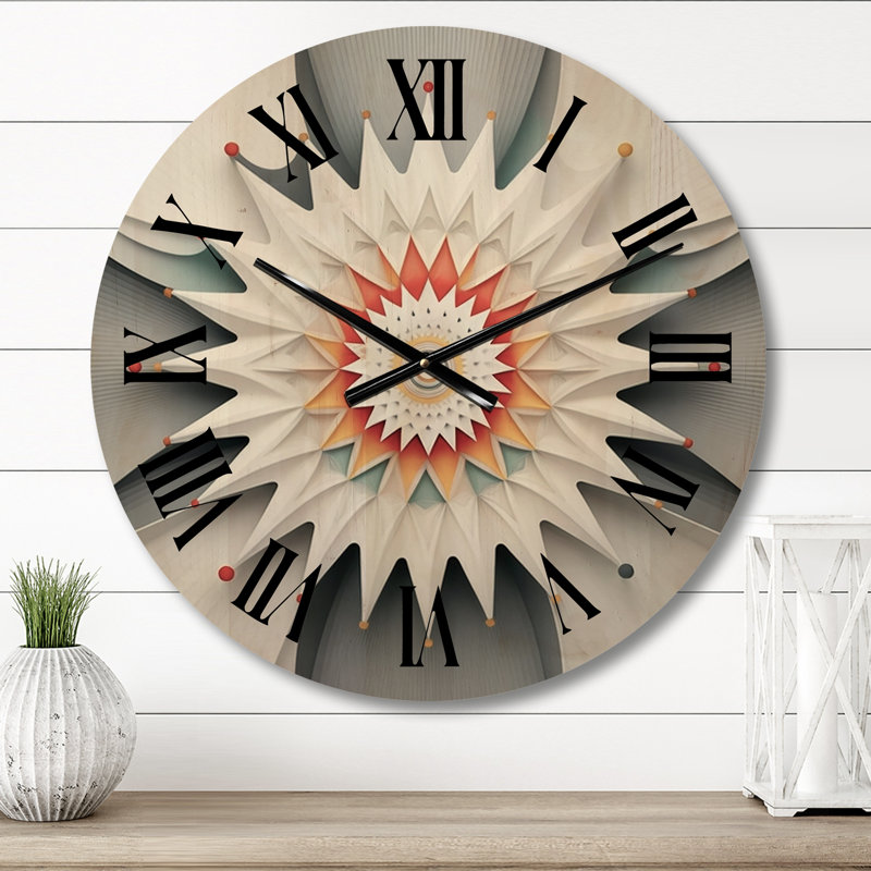 Horloge murale surdimensionnée en bois, Petit