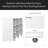 Bookcase With Three Pulled Out Doors Shelving Cabinet,3 Tier Floor Standing Bookcase,Slide Out Storage Bookcase File Cabinet,Office Bedroom Living Room Hidden Storage Cabinet With Wheels