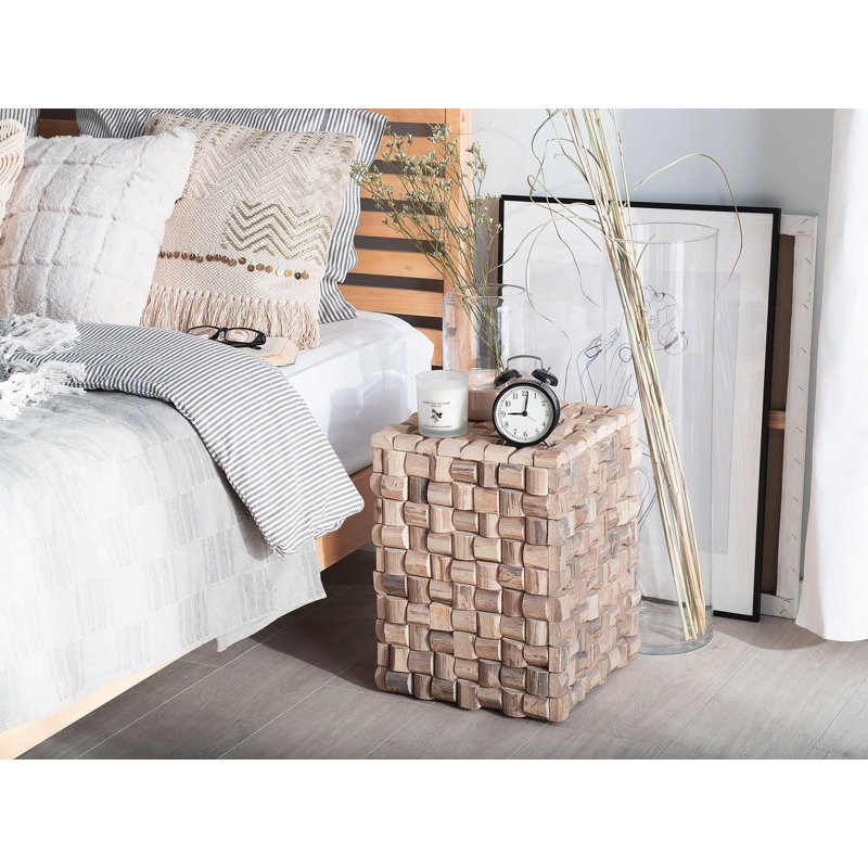Waterbury Solid Wood Block End Table