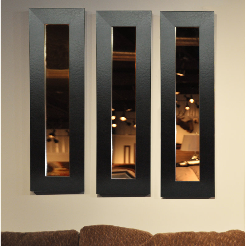 Ensemble de 3 miroirs rustiques Billie-Rae, H 30 po x l 12 po