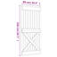 Porte coulissante avec quincaillerie Vidaxl-112703810-112703812