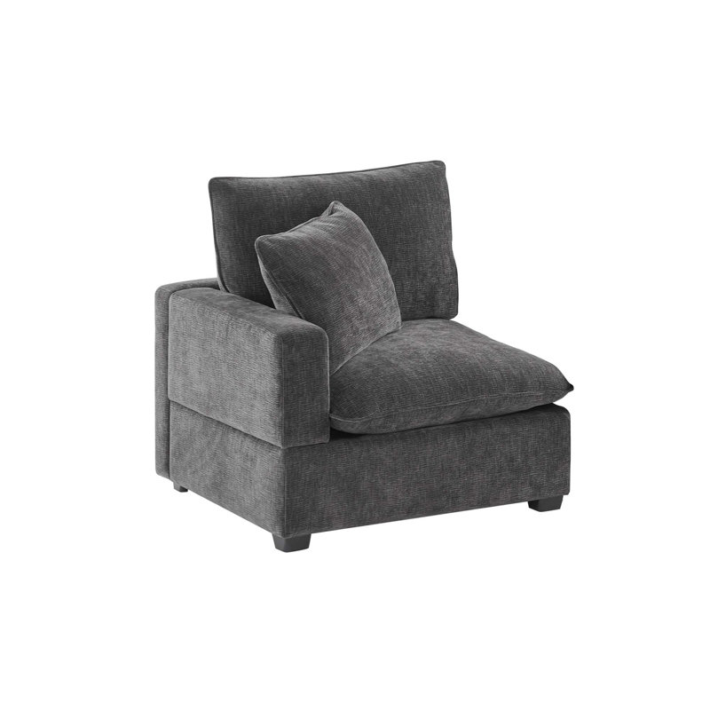 Module de siège 31,5 po x 30 po pour canapé modulaire modulaire, chenille, 2 couleurs