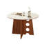 Table de salle à manger blanche et noyer-431736492