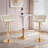 Velvet Swivel Bar Stool Set Of 2, Adjustable Counter Height Armless Barstools, Kitchen Island Chairs, Upholstered Bar Chairs-880169740