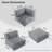 9-Piece Outdoor Sectional Sofa With Chaise Lounge For Patio, Garden And Swimming Pool-81937685