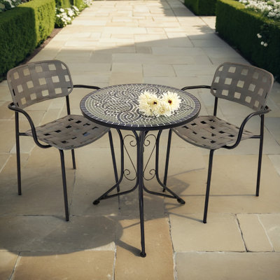 Kelesia 2 - Person Patio Dining Set with Round Table