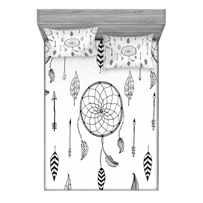 Microfiber Sheet Set, Queen Sheet Set with Fitted Sheet