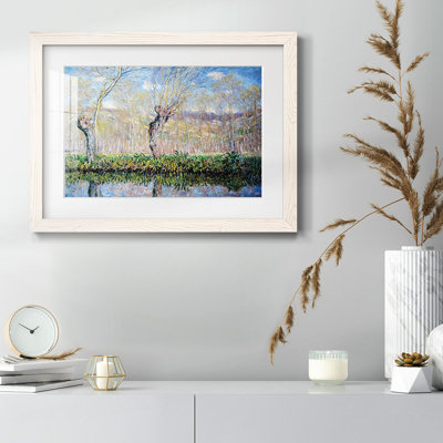 Les rives de la rivière Epte au printemps, 1885 - reproduction d'un seul cadre photo