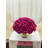 Fuchsia Real Touch Large Head Roses Arrangement