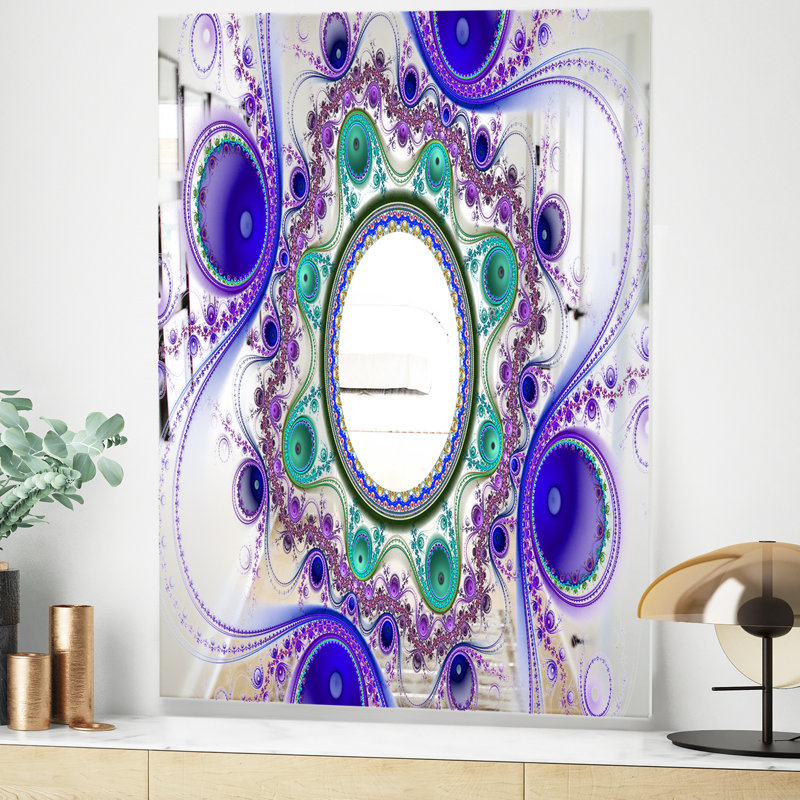 Miroir mural Circles and Curves II, H 39,4 po x l 29,5 po