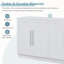 Buffet polyvalent avec tablettes réglables et fabrication robuste pour diverses pièces