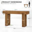 Console en bois massif