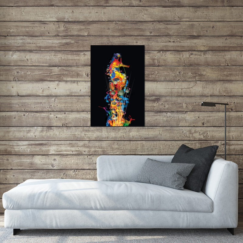 «Seahorse with His Friends» par David Loblaw - impression sans cadre, H 24 po x l 16 po x P 0,25 po