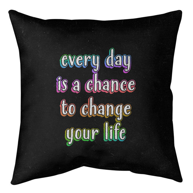 Coussin de sol, 28 po x 28 po, Noir/bleu/vert