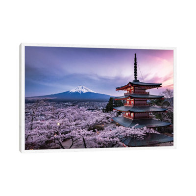 Mount Fuji XV by Daisuke Uematsu - Floater Frame Print on Canvas