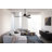 Whitehaven 56" Smart WiFi Indoor/Outdoor DC Ceiling Fan with Remote, Damp Rated, Black Modern Ceiling Fan-67499160-69556331