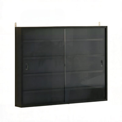 Wall Mounted Multi-Tier Display Cabinet, Modern Floating Wall Showcase Unit