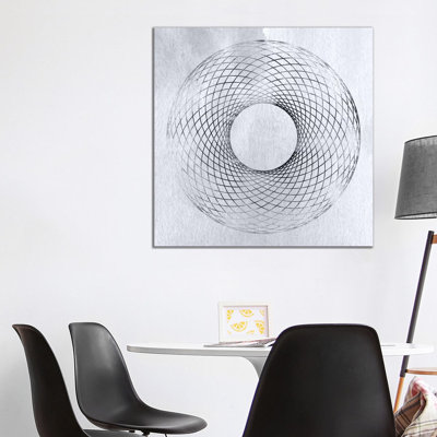 Modern Abstracts - SpiroGraph 1 Piece Wrapped Canvas Painting