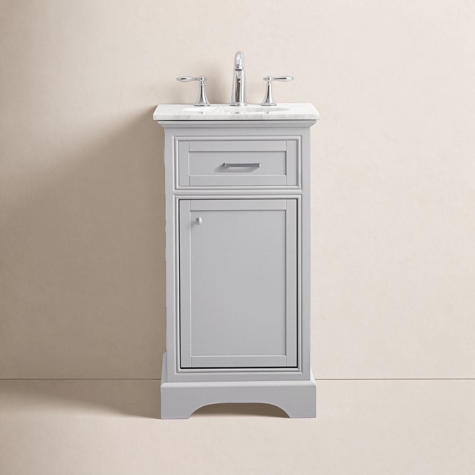 Hermes 19'' Single Bathroom Vanity, Gray