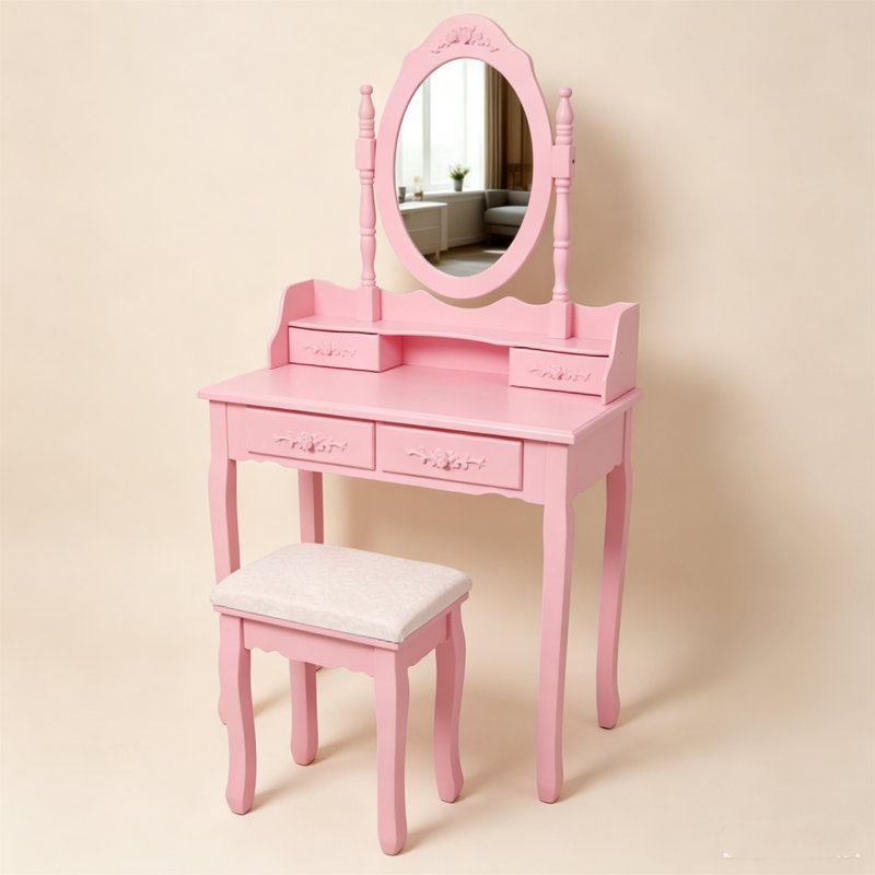 Ensemble de coiffeuse Pink Princess