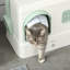 Plastic Enclosed Litter Box with Scoop