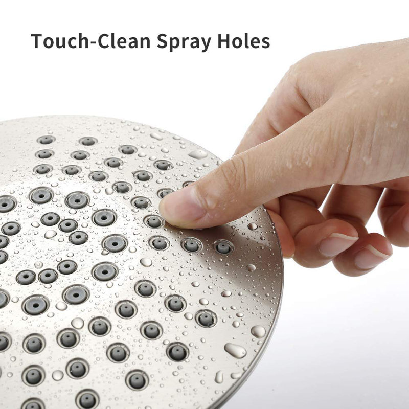 Shower Faucet with Rough in-Valve, Brushed Nickel