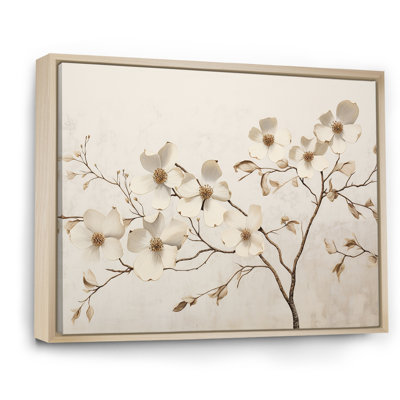 «White Dogwood Blossom Scenery VI», reproduction sur toile