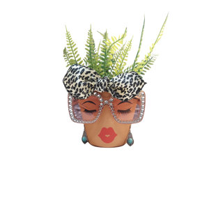 Sassy Soul Sister, Head Face Planter, Planter with Drainage, Planter, Flower Pots, Unique Gift